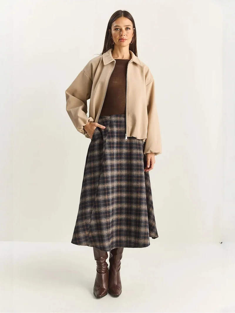بيانكو لوتشي LUCCI High Waist Midi Skirt